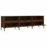 Meuble TV chêne marron 150x30x44,5 cm bois d'ingénierie 