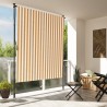 Store roulant d'extérieur orange et blanc 200x270cm tissu acier 