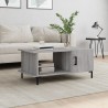 Table basse sonoma gris 90x50x40 cm bois d'ingénierie 