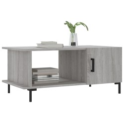 Table basse sonoma gris 90x50x40 cm bois d'ingénierie 