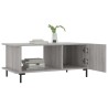 Table basse sonoma gris 90x50x40 cm bois d'ingénierie 