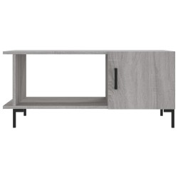 Table basse sonoma gris 90x50x40 cm bois d'ingénierie 
