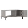 Table basse sonoma gris 90x50x40 cm bois d'ingénierie 