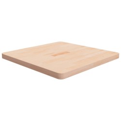 Dessus de table carré 70x70x4 cm Bois chêne massif non traité 