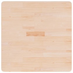 Dessus de table carré 70x70x4 cm Bois chêne massif non traité 