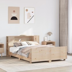 Cadre de lit sans matelas 160x200 cm bois massif de pin 