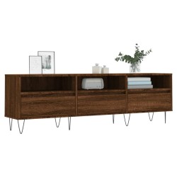 Meuble TV chêne marron 150x30x44,5 cm bois d'ingénierie 