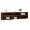 Meuble TV chêne marron 150x30x44,5 cm bois d'ingénierie 