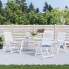 Coussins de chaise de jardin lot de 4 40x40x3 cm 