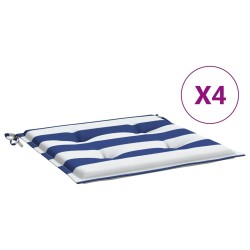 Coussins de chaise de jardin lot de 4 40x40x3 cm 