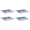Coussins de chaise de jardin lot de 4 40x40x3 cm 