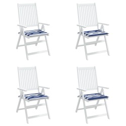 Coussins de chaise de jardin lot de 4 40x40x3 cm 