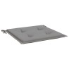 Coussins de chaise jardin lot de 4 gris 50x50x3 cm tissu oxford 