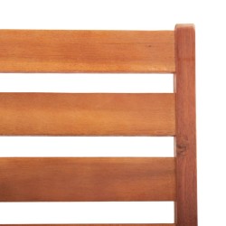 Chaises à manger d'extérieur lot de 2 Bois d'acacia massif 