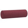 Coussins décoratifs lot de 2 Rouge bordeaux Ø15x50 cm Tissu 