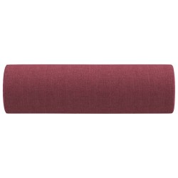 Coussins décoratifs lot de 2 Rouge bordeaux Ø15x50 cm Tissu 