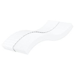 Matelas en mousse blanc 100x200 cm dureté H2 H3 