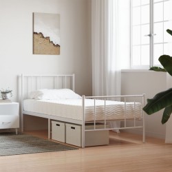 Matelas en mousse blanc 100x200 cm dureté H2 H3 