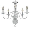 Lustre Argenté 5 ampoules E14 