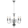 Lustre Argenté 5 ampoules E14 
