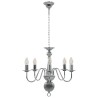 Lustre Argenté 5 ampoules E14 