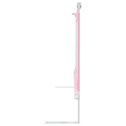 Barrière de sécurité de lit d'enfant Rose 140x25 cm Tissu 