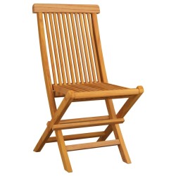 Chaises de jardin avec coussins vert vif lot de 2 Bois de teck 