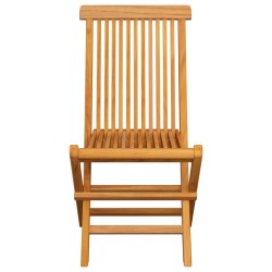 Chaises de jardin avec coussins vert vif lot de 2 Bois de teck 