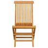 Chaises de jardin avec coussins vert vif lot de 2 Bois de teck 