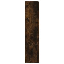Armoire à chaussures chêne fumé 80x21x87,5 cm bois ingénierie 
