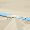 Tente de réception pliable avec 4 parois 2x2 m Acier Crème 