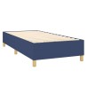 Sommier à lattes de lit avec matelas Bleu 90x190 cm Tissu 