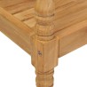 Banc Batavia avec coussin rouge 120 cm Bois de teck massif 