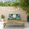 Salon de jardin 2 pcs bois de pin imprégné 