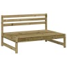 Salon de jardin 2 pcs bois de pin imprégné 