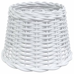 Abat-jour de plafonnier blanc Ø30x20 cm osier 