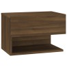 Tables de chevet murales 2 pcs Chêne marron 