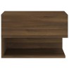 Tables de chevet murales 2 pcs Chêne marron 