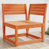 Canapé d'angle de jardin cire marron 73x73x78cm bois pin massif 