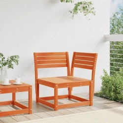 Canapé d'angle de jardin cire marron 73x73x78cm bois pin massif 
