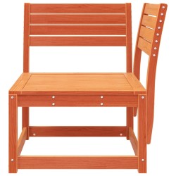 Canapé d'angle de jardin cire marron 73x73x78cm bois pin massif 