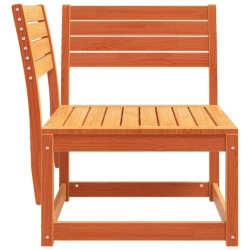 Canapé d'angle de jardin cire marron 73x73x78cm bois pin massif 