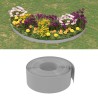 Bordures de jardin 5 pcs gris 10 m 20 cm polyéthylène 