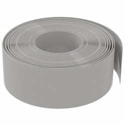 Bordures de jardin 5 pcs gris 10 m 20 cm polyéthylène 