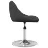 Chaises pivotantes à manger lot de 2 Noir Velours 