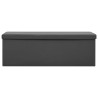 Banc de rangement pliable Gris PVC 