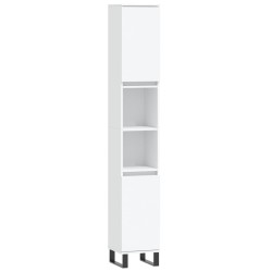 Ensemble de meubles salle de bain 3 pcs blanc bois d'ingénierie 