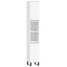 Ensemble de meubles salle de bain 3 pcs blanc bois d'ingénierie 