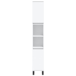 Ensemble de meubles salle de bain 3 pcs blanc bois d'ingénierie 