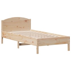 Cadre de lit sans matelas 90x190 cm bois de pin massif 